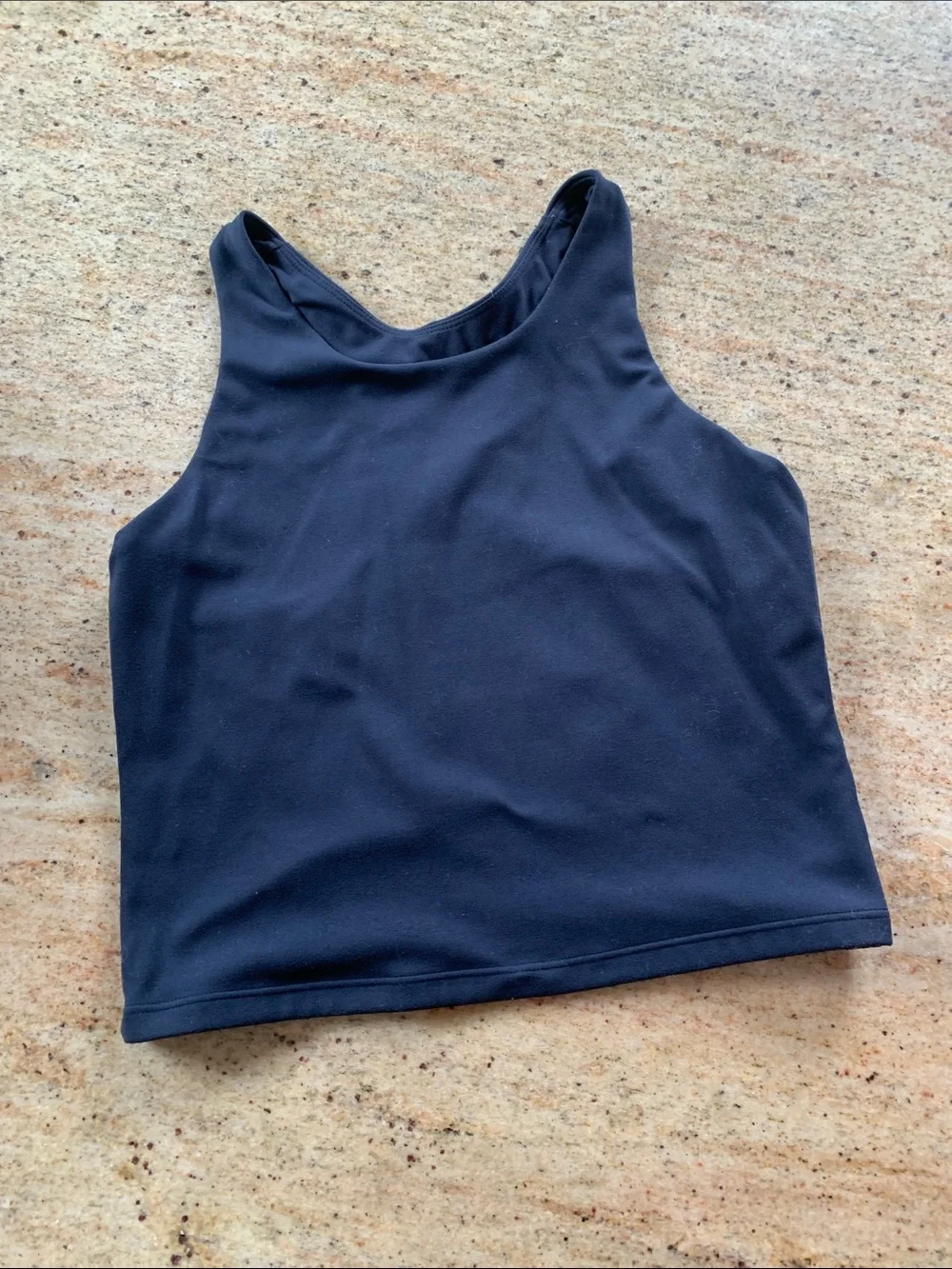 Stretchy crop workout tank